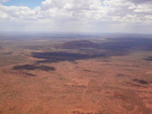 Uluru aus dem Flieger