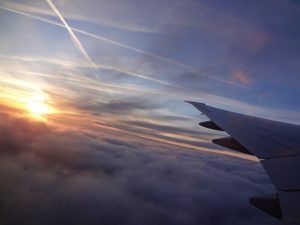 Sonnenaufgang Flugzeug