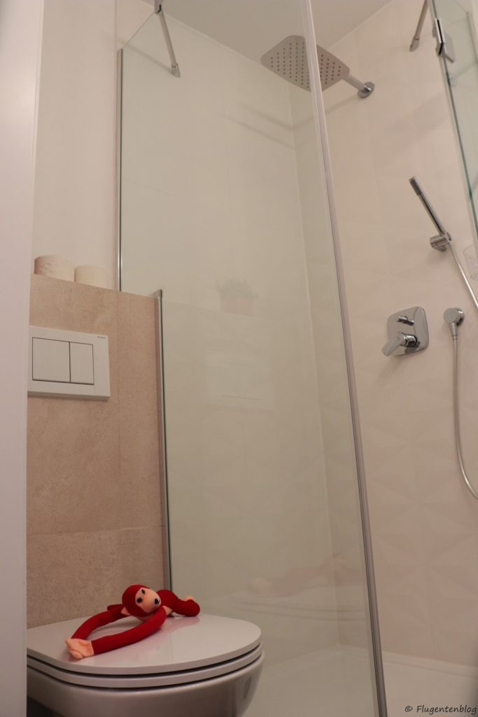 Unterkunft Wien Red Monkey Apartment WC und Dusche